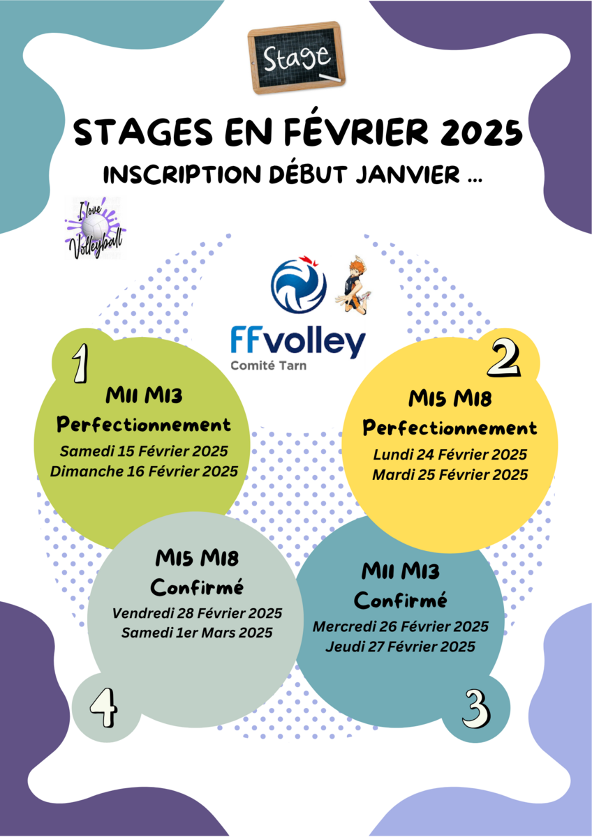 Stage departemental Fevrier 2025 