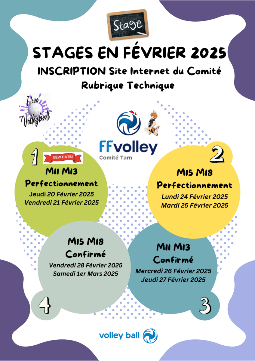 Stage departemental Fevrier 2025 