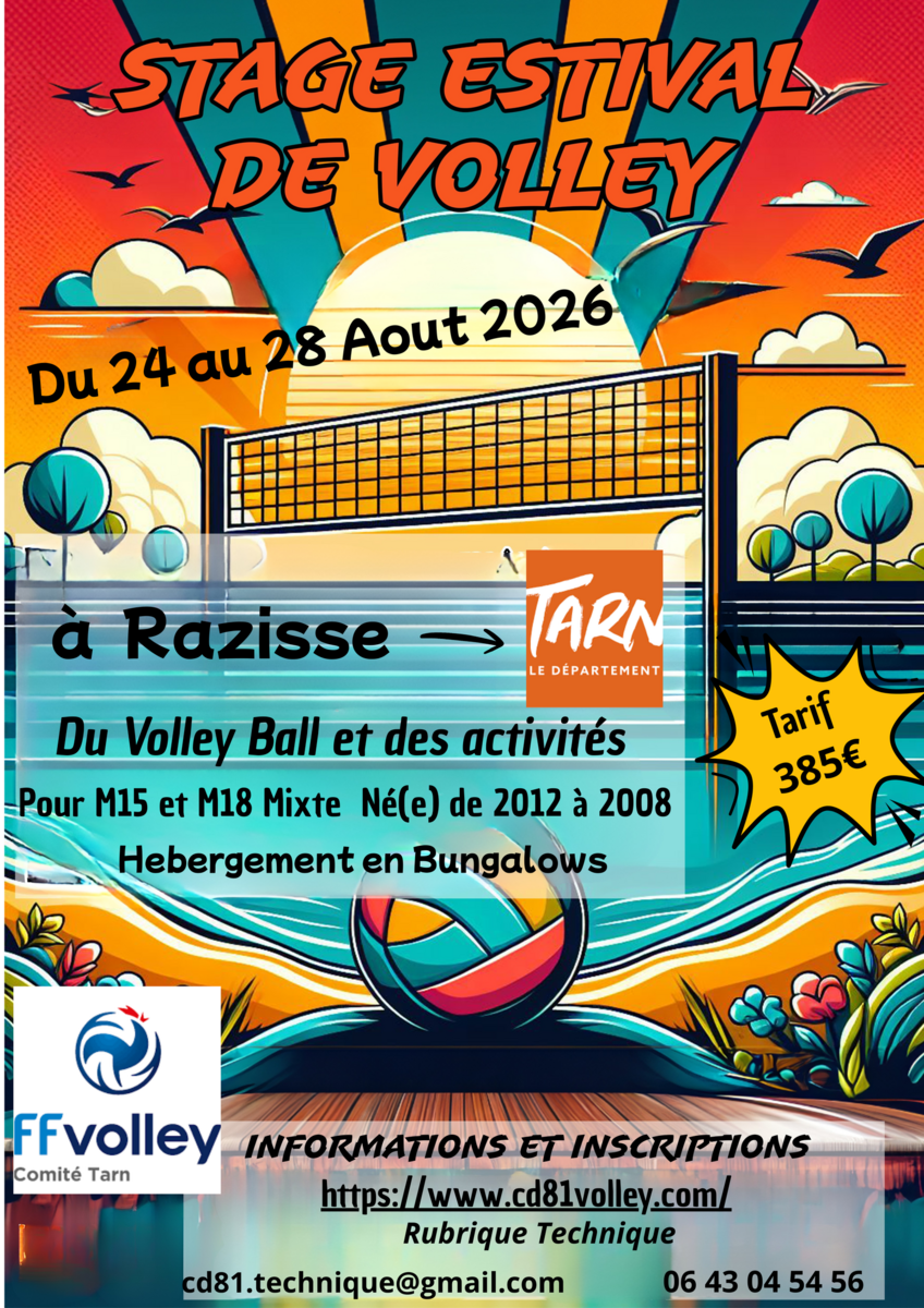 CAMP ESTIVAL VOLLEY BALL 2026 RAZISSE